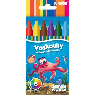 Junior Ocean World voskovky 6 ks
