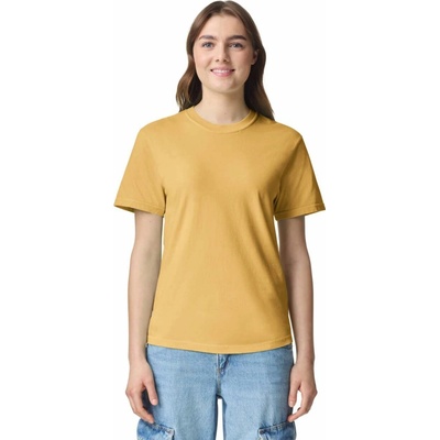 Unisex silnější tričko Comfort Colors hořčicová žlutá