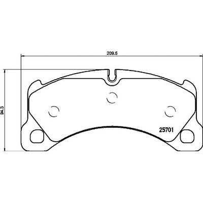 Sada brzdových platničiek kotúčovej brzdy BREMBO P 65 033