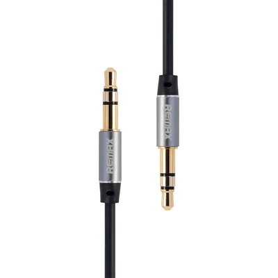 REMAX AUX кабел Remax RL-L100, 3.5mm мини жак, 1m, черен (RL-L100 Black)