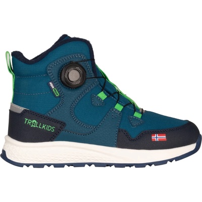 Trollkids Детски зимни ботуши Trollkids Kid's Bergen Winter Mid Cut Winter boots - Dark Marine / Fresh Green - размер 31 (EU) (702-3482-0114)