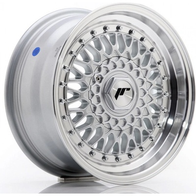 JAPAN RACING Jr9 8x18 5x114.3 ET40 Silver with Machined Lip+Silver Rivets