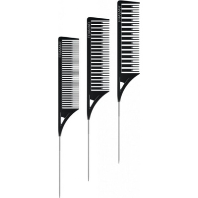 Framar CMB-DW Dreamweaver Comb Set hrebňov na melírovanie CMB-DW-BLK Black čierne sada 3 ks