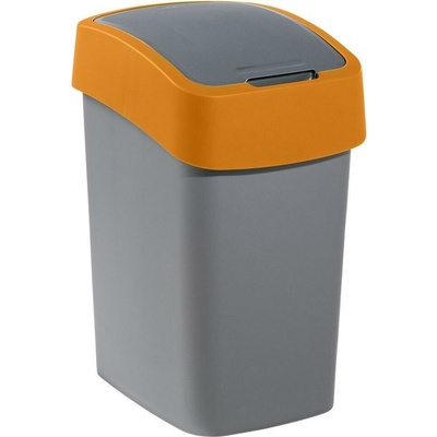 Curver Strend Pro FLIP BIN 25 l šedostříbrná/žltá koš na odpad