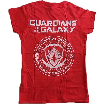 Dámské tričko Guardians of the Galaxy Shield červené