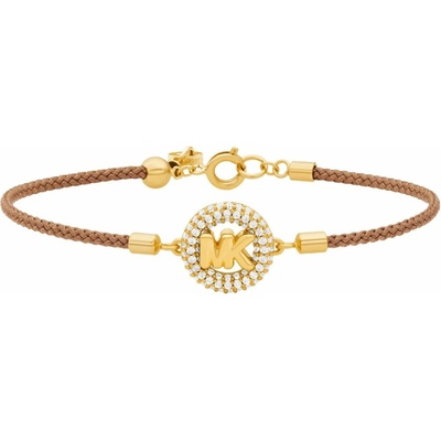 Michael Kors Pôvabný hnedý náramok s kubickými zirkónmi MKJ8622710