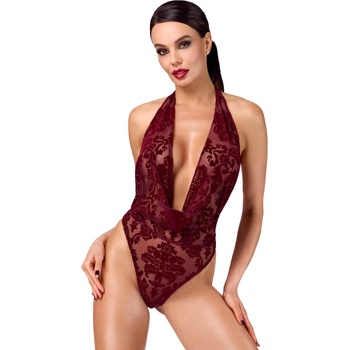 Noir Handmade F386 Kink Royal Cascade Bodysuit Burgundy XS
