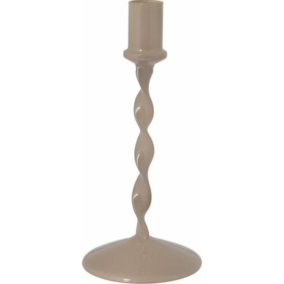 Storefactory Sklenený svietnik Eneby Greige 24 cm