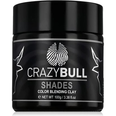 Crazy Bull Shades Color Bleding Clay стилизираща глина за коса с временен оцветяващ ефект 100 g