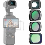 NEEWER filter set with 0.75x wide-angle lens 108° FOV, variable ND2-32 CPL 1/4 black diffusion filter compatible with DJI Osmo Pocket 3 / Pocket 4 / Xtra Muse accessories, FL-B09