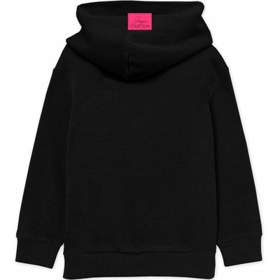Dievčenská mikina na zips PINK čierna