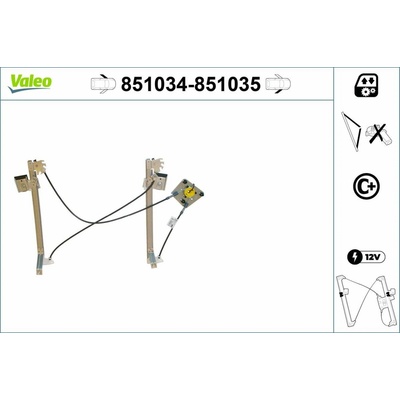 Zvedací zařízení oken VALEO 851035