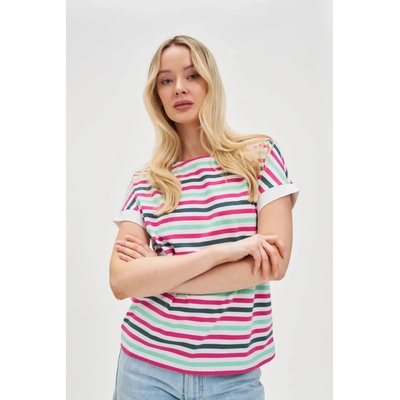 Moodo Дамска тениска на райета Moodo Moodo | Rozov | ЖЕНИ | XS