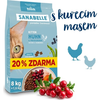 SANABELLE Kitten Kurča 8 kg