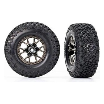 Traxxas колело 2.2/3.0", джанта Raptor R черен хром, гума BFGoodrich T/A KO2 (2) (2WD преден)