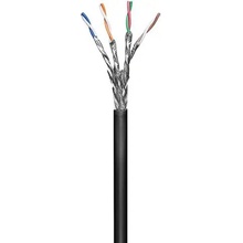 MicroConnect KAB028-100 CAT6 S/FTP, STRANDED OUTDOOR, 100m, černý