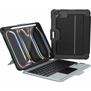 Nillkin Bumper Combo Keyboard Protective Case Backlit Version - удароустойчив кейс, с отделяща клавиатура и поставка за iPad Pro 11 (2024)