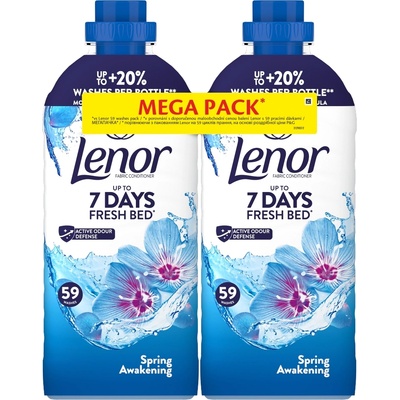 Lenor Омекотител за тъкани Lenor Spring двоен пакет 2 x 1239 мл/118 бр