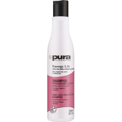 Pura kosmetica Energy sampon proti padani vlasu 250 ml
