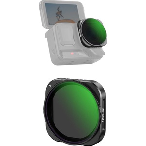 NEEWER Variable ND filter compatible with Insta360 Ace Pro Insta 360 Ace Pro 2, snap-on, multi-coated HD optical glass filter, adjustable ND2-32 gray filter for action cam lenses photo accessories - 10106931