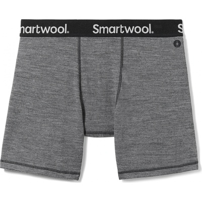 Smartwool Мъжко мериносово термобельо Smartwool Boxer Brief Boxed Merino base layer - Medium Gray Heather (015-1630-0513)