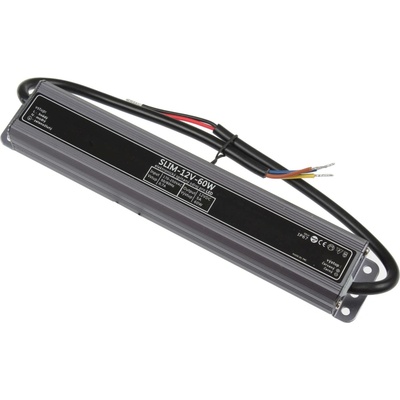 T-LED, LED zdroj 12V 60W IP67 SLIM-12V-60W
