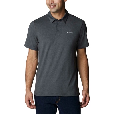Columbia pánske funkčné tričko polo TECH TRAIL POLO tmavo sivá biela