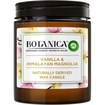 Airwick Botanica Vanilla & Himalayan Magnolia Natural Wax Blend Candle 205g
