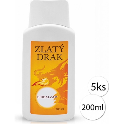 Zlatý drak Pain-Relief-2 masážny balzam 5 x 200 ml