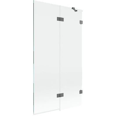 Mexen Lunar двукрилен душ параван десен 100 x 150 cm, прозрачен, gun metal - 897-100-100-95-00-P (897-100-100-95-00-P)