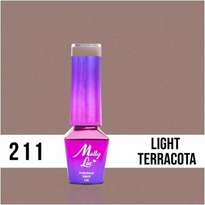 Molly Lac gél lak 211 Light Terracota Hnedá 5 ml