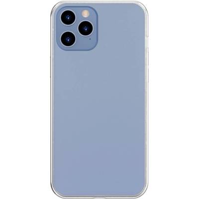 Baseus твърд кейс от матирано стъкло с гъвкава рамка за iPhone 12 Pro Max, Бял (WIAPIPH67N-WS02) (WIAPIPH67N-WS02)