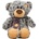 Амек Тойс Плюшена играчка Амек Тойс - Мече с шал, сиво, 25 cm (030178-2)
