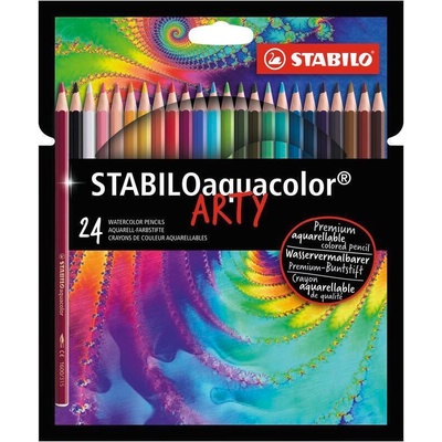 Pastelky STABILO aquacolor, sada 24 ks v kartonovém pouzdru"ARTY"