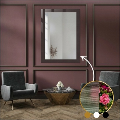 Alfaram Dekoratívne obdĺžnikové zrkadlo na ornamentálnom skle Master Point - LUXORA SOLEIL 70x140