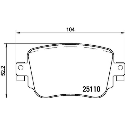 Sada brzdových platničiek kotúčovej brzdy BREMBO P 85 135