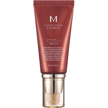 Missha ББ крем с SPF42/PA+++ №27 Honey beige 50мл Missha M Perfect Cover BB Cream SPF42/PA+++ №27 Honey beige 50мл