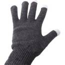 Zimní rukavice Natec rukavice pro dotykové displeje smartphony/tablety/PSP šedé