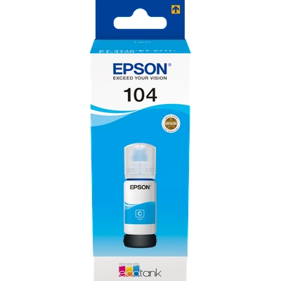 Epson Бутилка мастило за Epson EcoTank ET-2710/ET-2860/ET-2870 Series - Ink - /104/ / C13T00P240 - Cyan - PN C13T00P240 (C13T00P240)