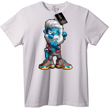 NOONEBRAND Тениска Смърф в градски стил - M, White