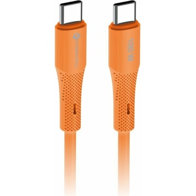Forcell C347 QC4.0 PD 5A 100W USB-C/USB-C oranžový