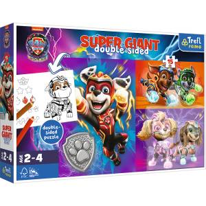 Trefl Puzzle 15 GIANT - Удивителният екип PAW PATROL (42009)