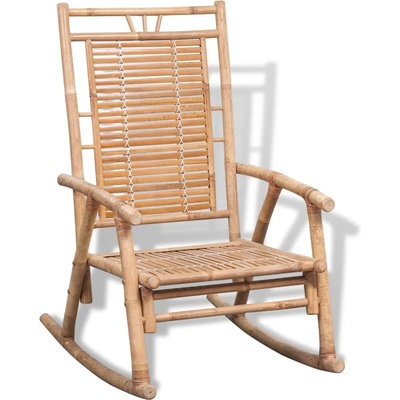 vidaXL Люлеещ се стол, бамбук (41894)