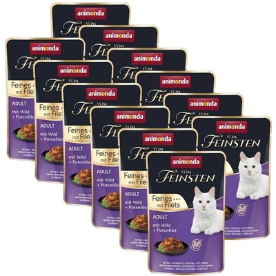 Animonda Vom Feinsten Cat Adult divina a morčacie filety 12 x 85 g