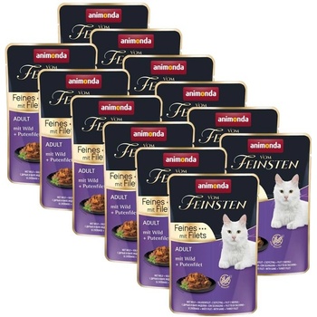 Animonda Vom Feinsten Cat Adult divina a morčacie filety 12 x 85 g