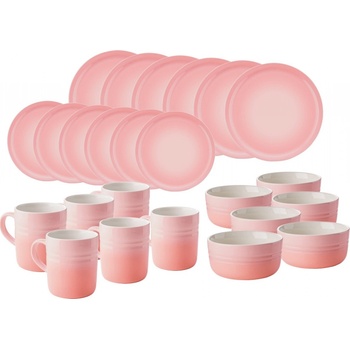 Ernesto Porcelánový servis světle růžová 24 dílná