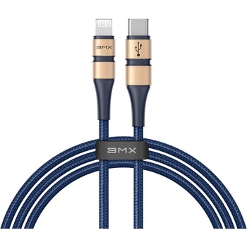 Baseus MFI сертифициран USB-C към Lightning кабел за Apple устройства с Lightning порт (120 см) - Baseus BMX Double-Deck USB-C to Lightning Cable PD 18W (син) (CATLSJ-AV3)