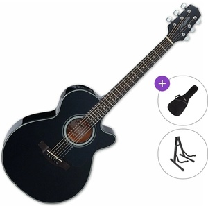 Takamine GF30CE-BLK Standard SET Black Електро-акустична китара Джъмбо