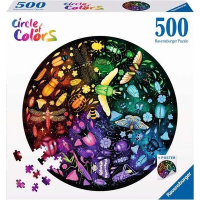 Ravensburger - Puzzle Circle of Colors: Insects - 500 piese