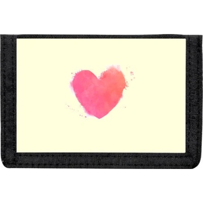 Peněženka na suchý zip watercolor heart